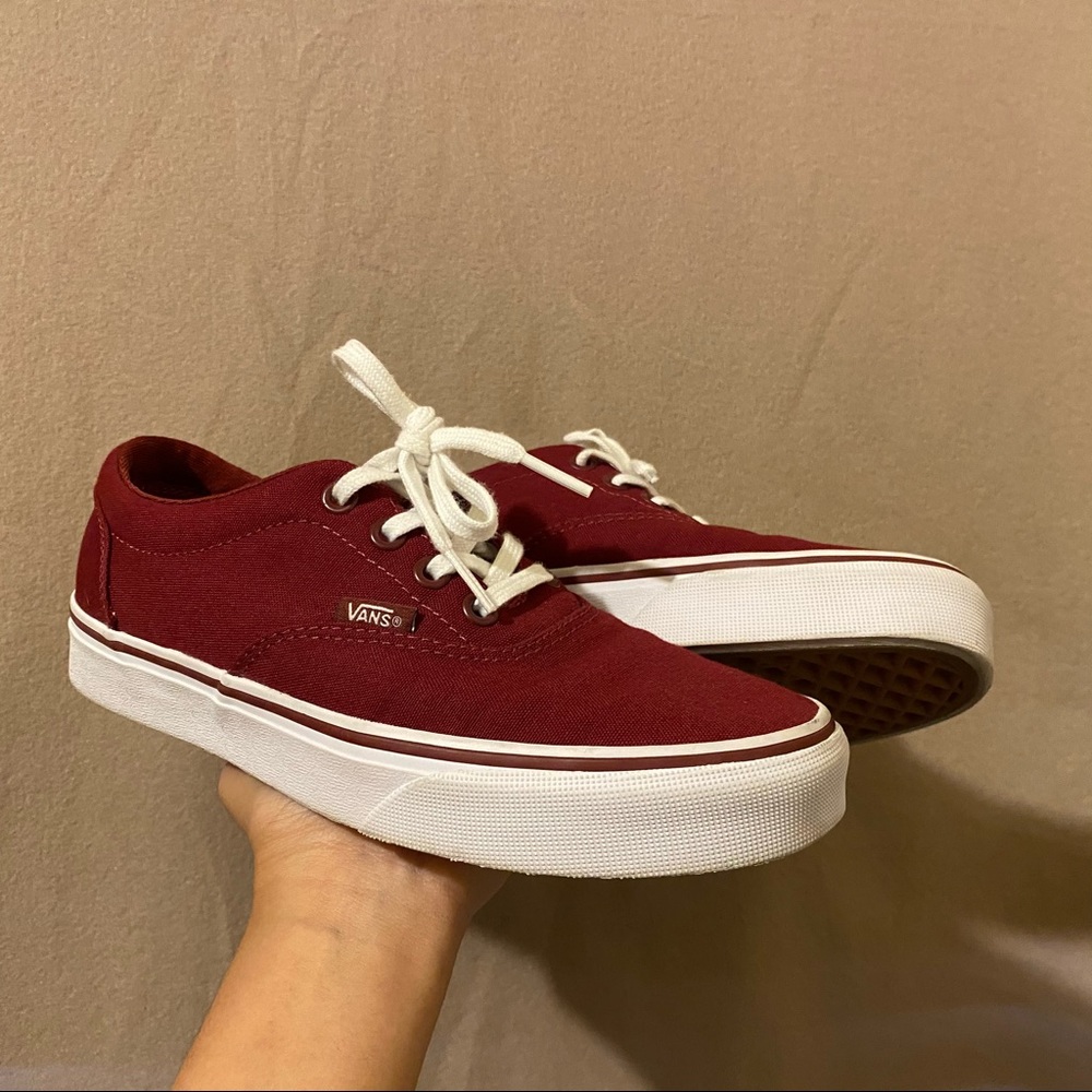 Burgundy Vans